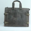 2Vintage Leather Office Bag - Expandable Attaché 2