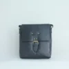 Black Crocodile Texture Leather Crossbody Bag for Men 5 Black Crocodile Texture Leather Crossbody Bag for Men 5