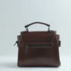 Brown Handmade Leather Mini Satchel Bag for Women 5