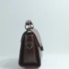 Brown Handmade Leather Mini Satchel Bag for Women 6