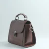 Brown Handmade Leather Mini Satchel Bag for Women 7