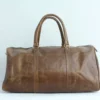 Classic Leather Barrel Duffel Bag for Men 4
