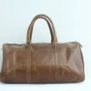 Classic Leather Barrel Duffel Bag for Men 5