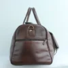 Classic Leather Travel Duffel Bag with Buckle Flap for Men 3