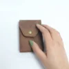 Compact Multi-Pocket Leather Card Organizer 12