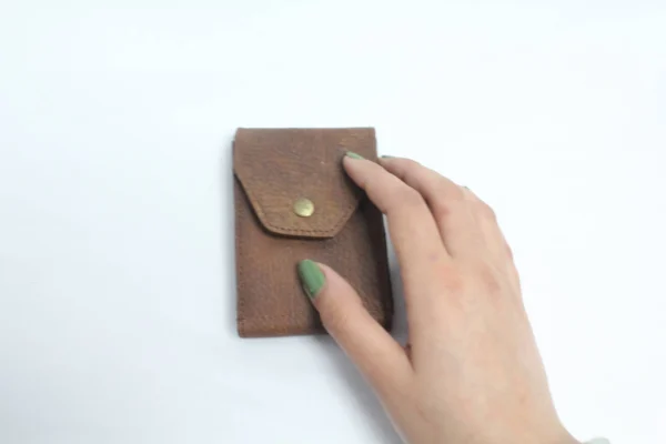 Compact Multi-Pocket Leather Card Organizer 12