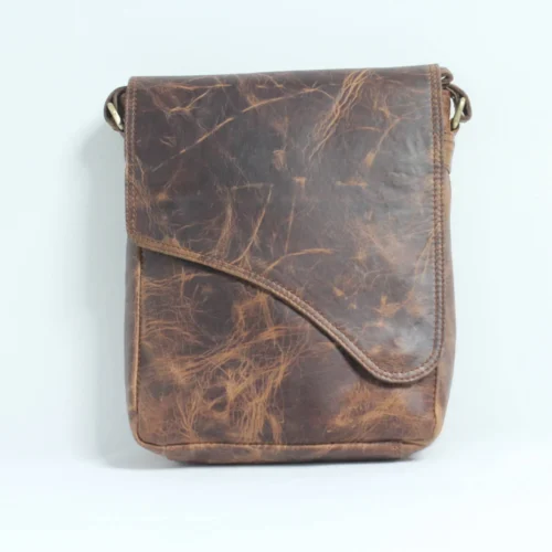 Crazy Horse Leather Crossbody Sling Bag for Men 1 Crazy Horse Leather Crossbody Sling Bag for Men 1
