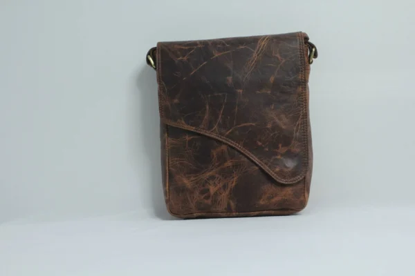 Crazy Horse Leather Crossbody Sling Bag for Men 2