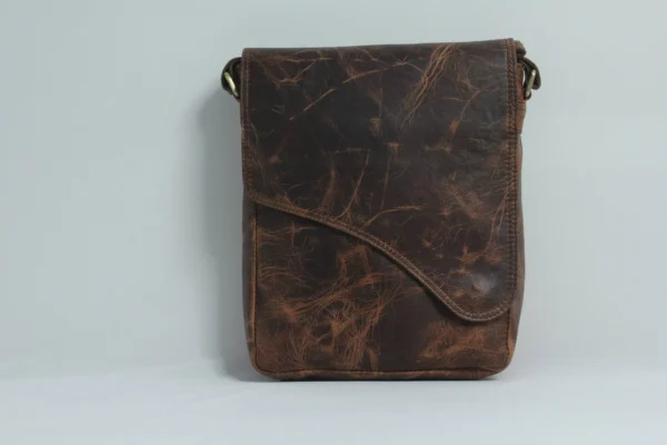 Crazy Horse Leather Crossbody Sling Bag for Men 3