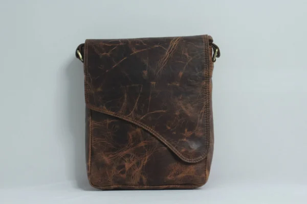Crazy Horse Leather Crossbody Sling Bag for Men 4