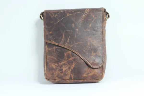 Crazy Horse Leather Crossbody Sling Bag for Men 6