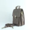Handcrafted Full Grain Leather Mini Satchel Crossbody Bag 2