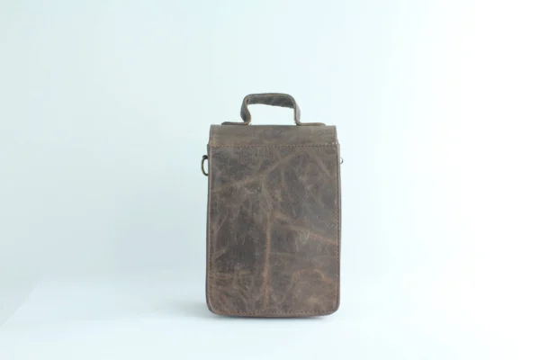 Handcrafted Full Grain Leather Mini Satchel Crossbody Bag 4