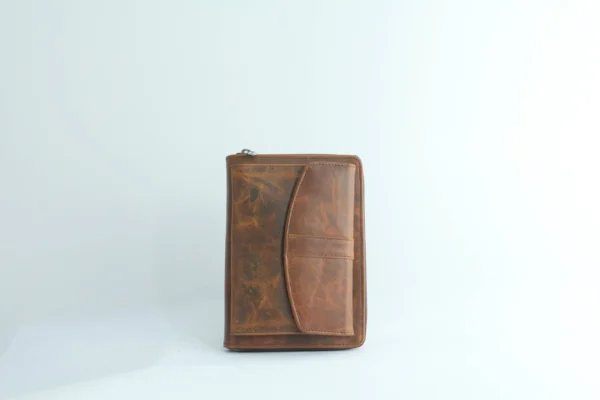Handcrafted Full Grain Leather Passport & Document Organizer Wallet 1