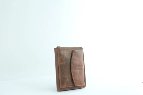 Handcrafted Full Grain Leather Passport & Document Organizer Wallet 3