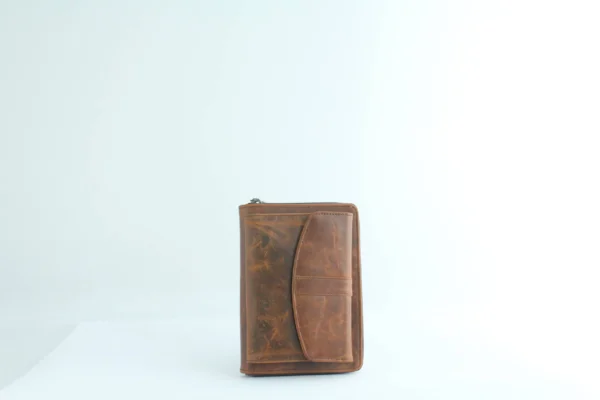 Handcrafted Full Grain Leather Passport & Document Organizer Wallet 4