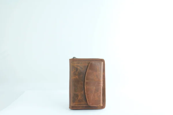 Handcrafted Full Grain Leather Passport & Document Organizer Wallet 5