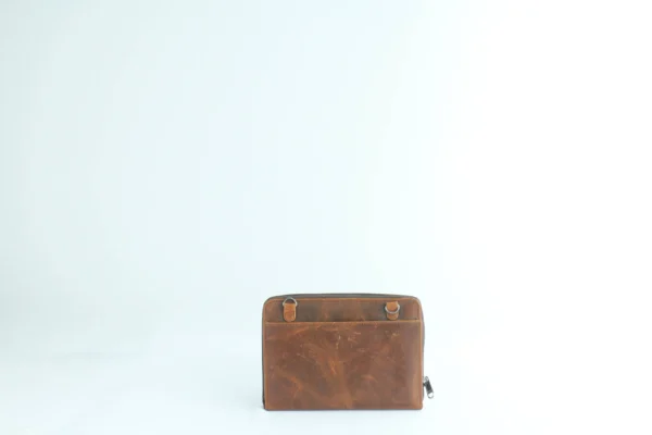 Handcrafted Full Grain Leather Passport & Document Organizer Wallet 7