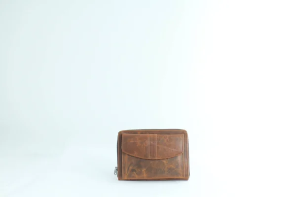 Handcrafted Full Grain Leather Passport & Document Organizer Wallet 9