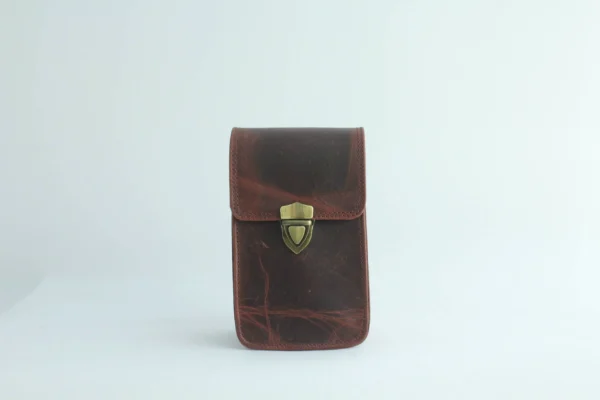 Handcrafted Full Grain Leather Phone Sling Bag 1