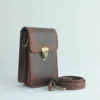 Handcrafted Full Grain Leather Phone Sling Bag 2