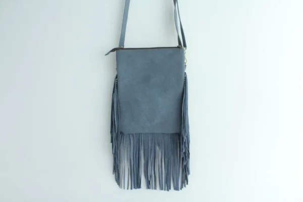Handcrafted Hairon Leather Fringe Crossbody Bag for Women 3