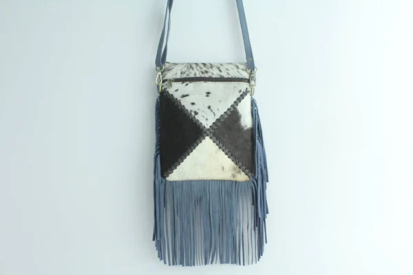 Handcrafted Hairon Leather Fringe Crossbody Bag for Women 9