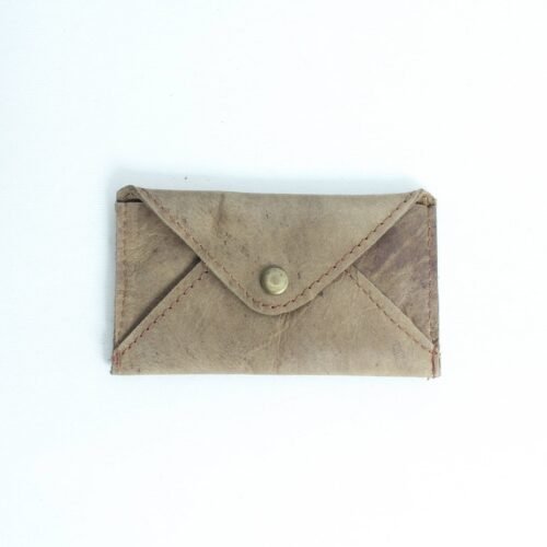 Handcrafted Tan Leather Mini Envelope Wallet 1