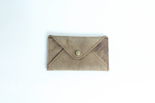 Handcrafted Tan Leather Mini Envelope Wallet 1