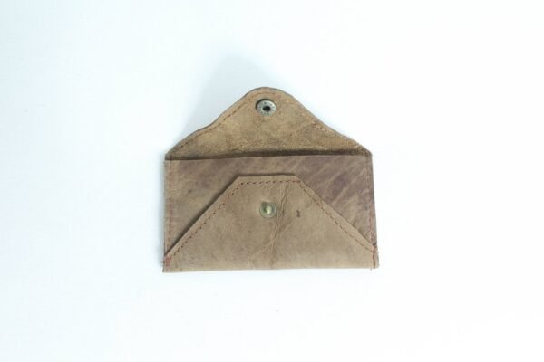 Handcrafted Tan Leather Mini Envelope Wallet 3