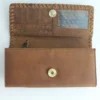 Handcrafted Whipstitch Leather Trifold Wallet Clutch 3