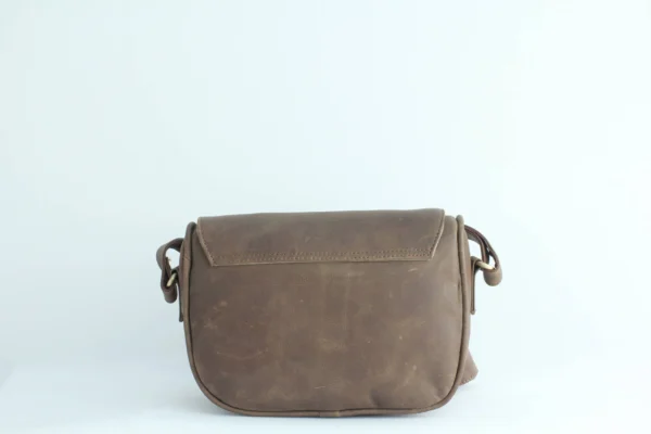 Horse Leather Saddle Crossbody Bag – Handmade Everyday Sling 2
