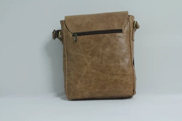 Leather Crossbody Sling Bag for Men – Vintage Buckle Flap 2