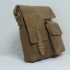 Leather Crossbody Sling Bag for Men – Vintage Buckle Flap Distressed Tan 3