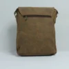 Leather Crossbody Sling Bag for Men – Vintage Buckle Flap Distressed Tan 5