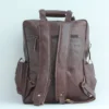 Rugged Leather Cargo Backpack for Men 4