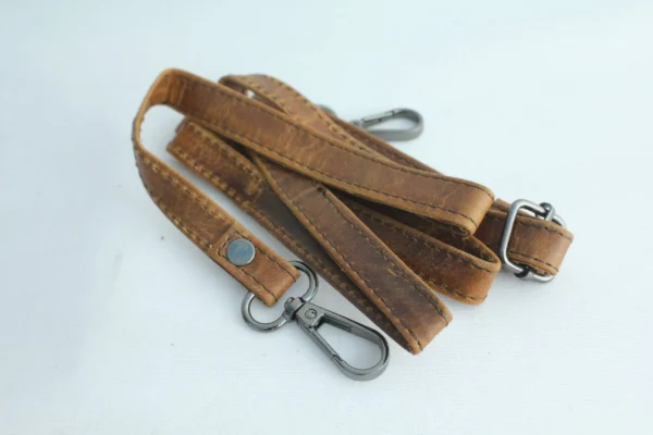 Rustic Handmade Leather Camera Satchel for Travel & Everyday Carry (Brown) 10