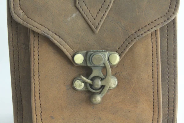 Rustic Handmade Leather Camera Satchel for Travel & Everyday Carry (Brown) 3