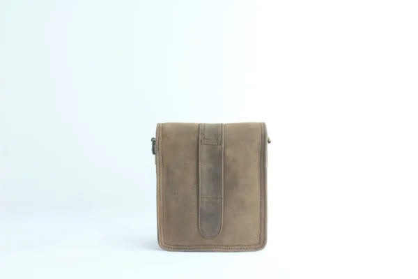 Rustic Handmade Leather Camera Satchel for Travel & Everyday Carry (Brown) 5