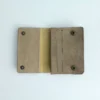Sand-Beige Genuine Leather Mini Bifold Card Holder 4 Sand-Beige Genuine Leather Mini Bifold Card Holder 4