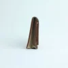 Sand-Beige Genuine Leather Mini Bifold Card Holder 5 Sand-Beige Genuine Leather Mini Bifold Card Holder 5