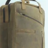 Slim Vertical Leather Slim Tech Backpack for Men 4