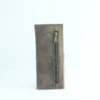 Vintage Brown Leather Trifold Clutch Wallet with Tab Closure 5