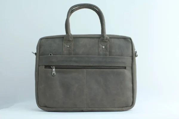 Vintage Crazy Horse Leather Office Bag for Men 1