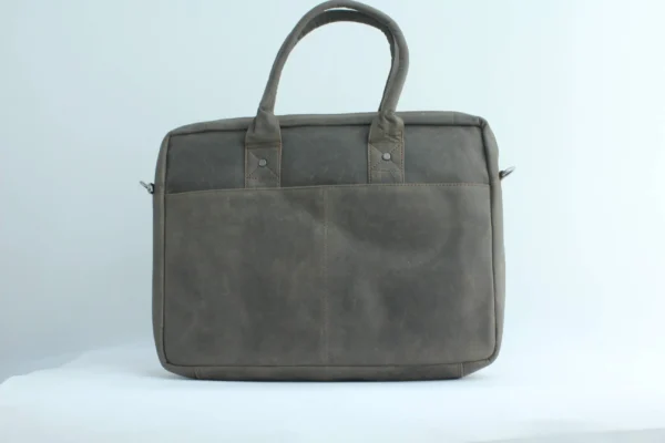 Vintage Crazy Horse Leather Office Bag for Men 3