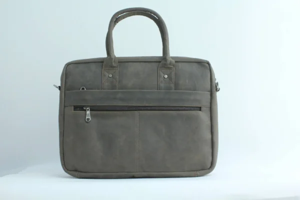 Vintage Crazy Horse Leather Office Bag for Men 4