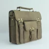 Vintage Crazy Horse Leather Satchel Briefcase 2