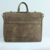 Vintage Distressed Leather Office Tote Bag for Men 2