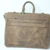 Vintage Distressed Leather Office Tote Bag for Men 3