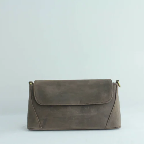 Vintage Genuine Leather Flap Crossbody Bag – Handmade Everyday Shoulder Purse 1 Vintage Genuine Leather Flap Crossbody Bag – Handmade Everyday Shoulder Purse 1